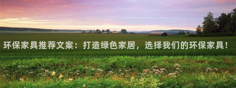 杏宇官方网：环保家具推荐文案：打造绿色家居，选择我们的环保家